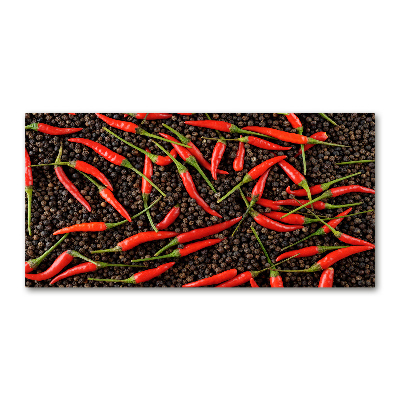 Pintura en acrílico horizontal chiles