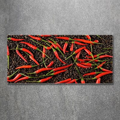 Pintura en acrílico horizontal chiles