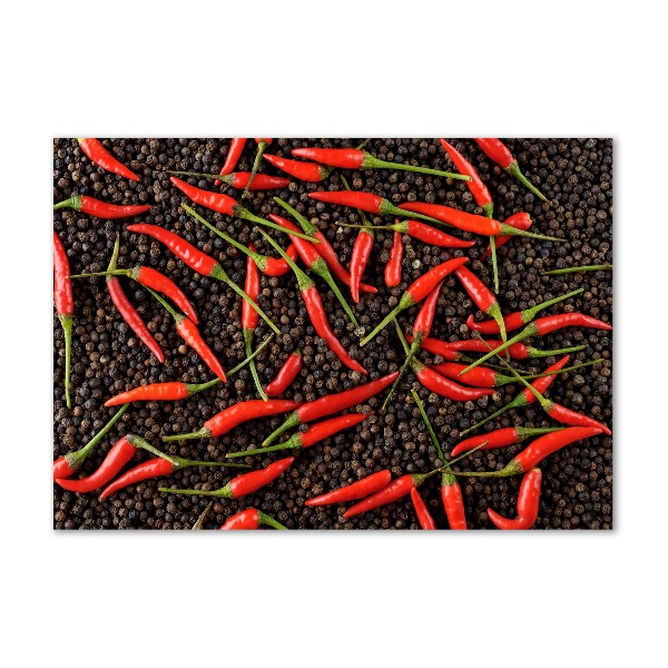 Pintura en acrílico horizontal chiles