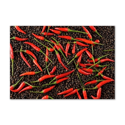 Pintura en acrílico horizontal chiles