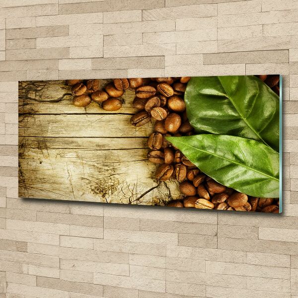 Cuadro metacrilato horizontal Café y laurel