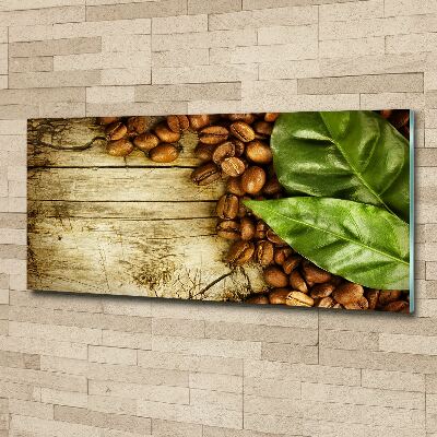 Cuadro metacrilato horizontal Café y laurel