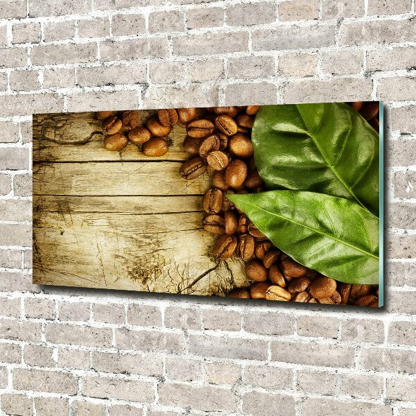 Cuadro metacrilato horizontal Café y laurel