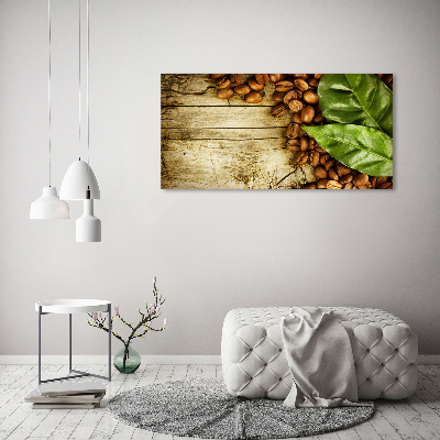 Cuadro metacrilato horizontal Café y laurel
