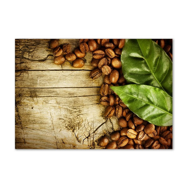 Cuadro metacrilato horizontal Café y laurel