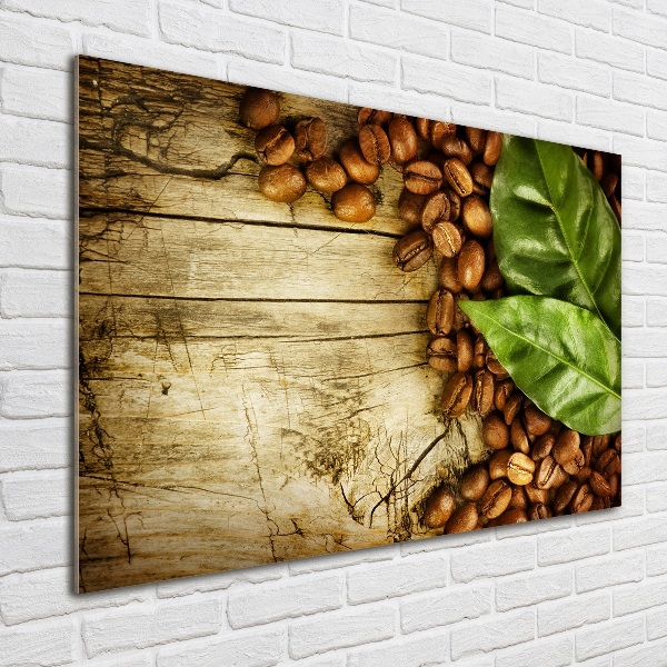 Cuadro metacrilato horizontal Café y laurel