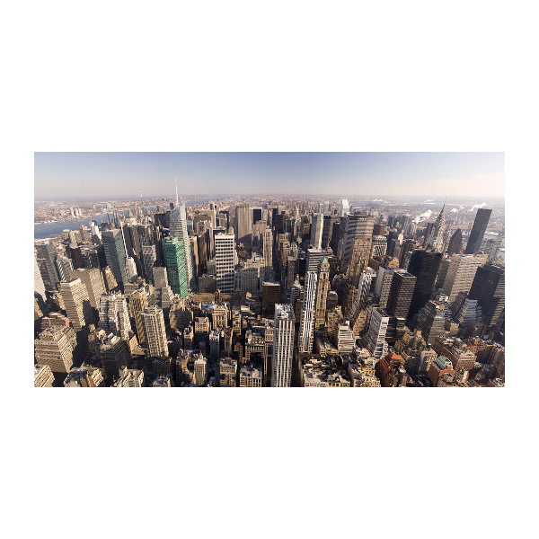 Foto en metacrilato horizontal Vista aérea de Nueva York