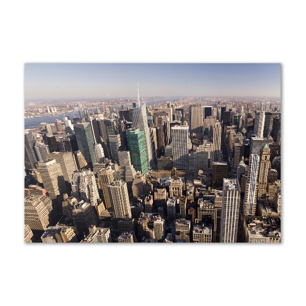 Foto en metacrilato horizontal Vista aérea de Nueva York