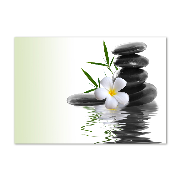 Pintura en acrílico horizontal Piedras zen