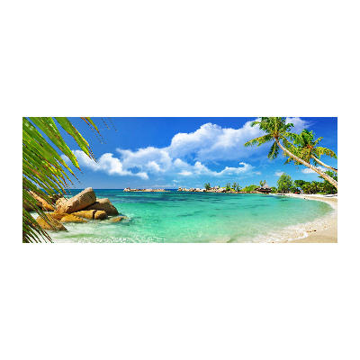 Foto en metacrilato horizontal Playa de Seychelles