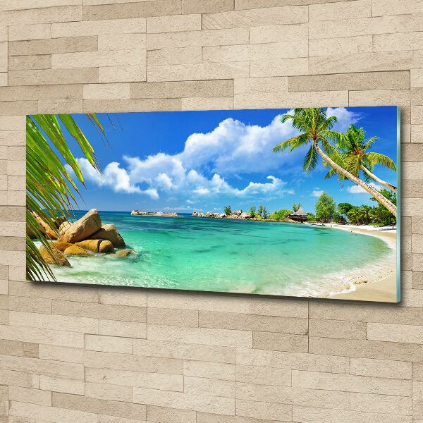 Foto en metacrilato horizontal Playa de Seychelles