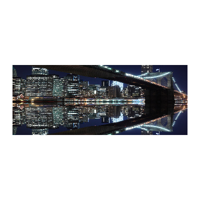 Pintura en acrílico horizontal Puente de Brooklyn
