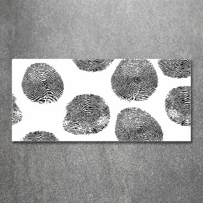 Foto obraz szkło akryl Odciski palców