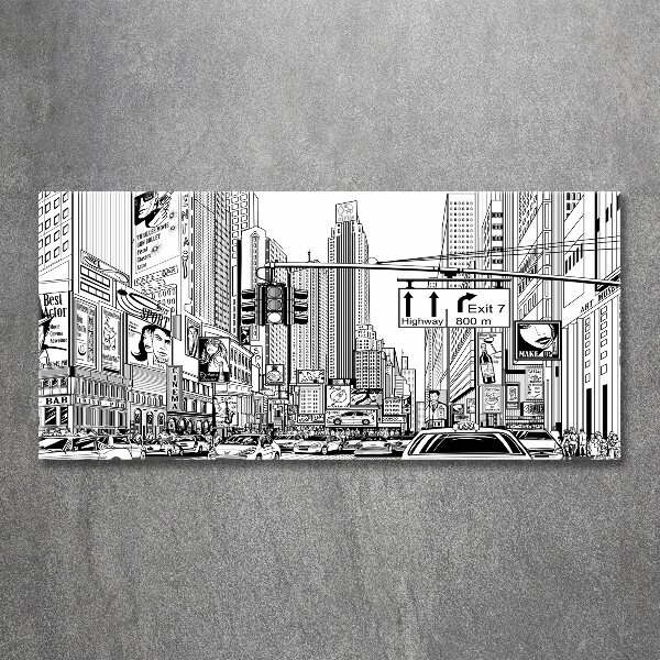 Cuadro acrílico horizontal Calles de Nueva York