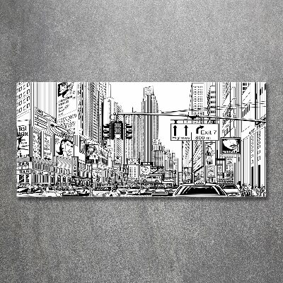 Cuadro acrílico horizontal Calles de Nueva York