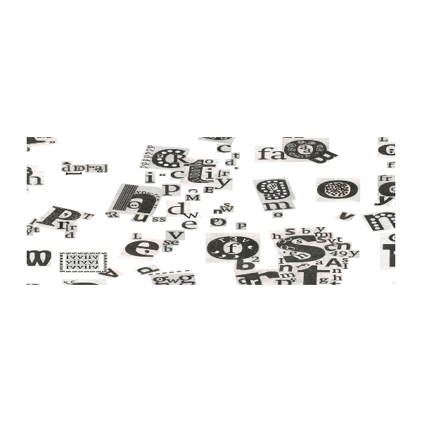 Pintura en acrílico horizontal Cartas de un periódico