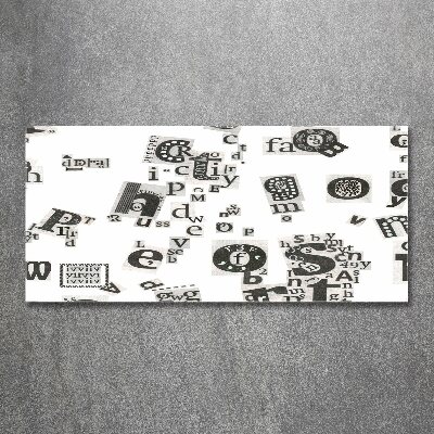 Pintura en acrílico horizontal Cartas de un periódico