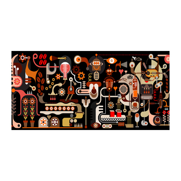 Cuadro metacrilato horizontal Producción de café