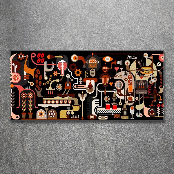 Cuadro metacrilato horizontal Producción de café