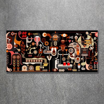 Cuadro metacrilato horizontal Producción de café