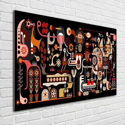 Obraz zdjęcie szkło akryl Produkcja kawy