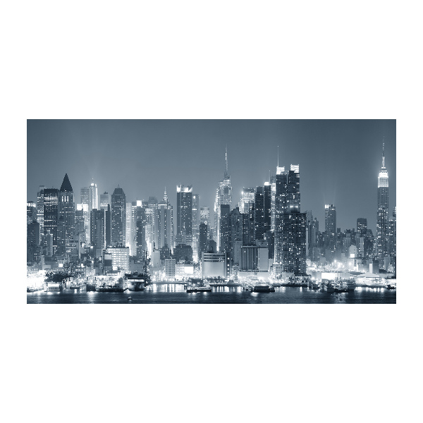 Pintura en acrílico horizontal Manhattan Nueva York