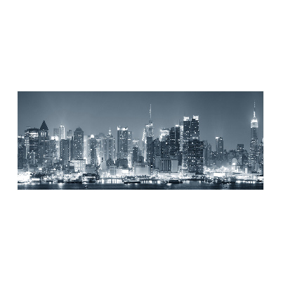 Pintura en acrílico horizontal Manhattan Nueva York