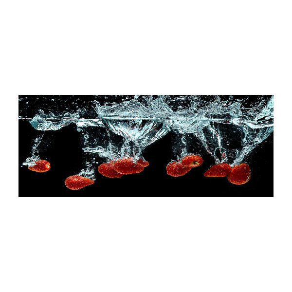 Cuadro metacrilato horizontal Fresas bajo el agua