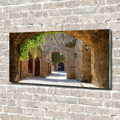 Pintura en acrílico horizontal Calles con encanto