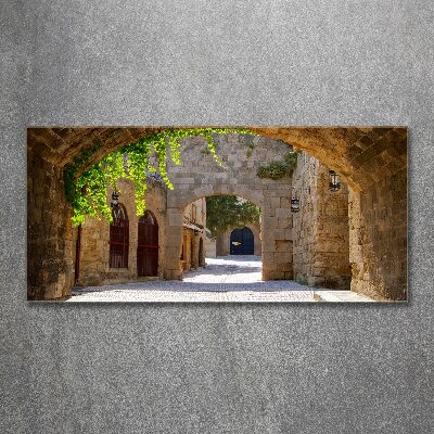 Pintura en acrílico horizontal Calles con encanto