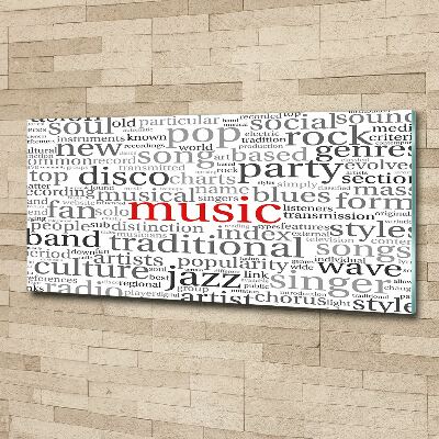 Pintura en acrílico horizontal Géneros musicales