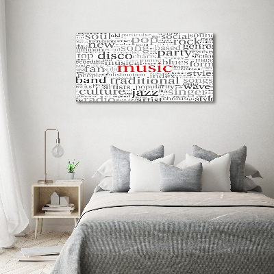 Pintura en acrílico horizontal Géneros musicales