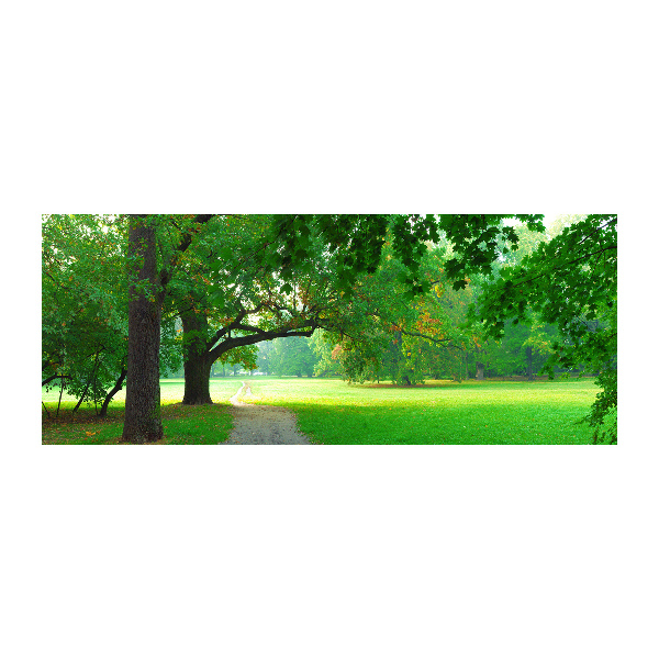 Cuadro acrílico horizontal Parque en otoño