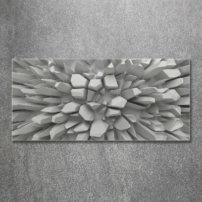 Cuadro acrílico horizontal Abstracción 3D