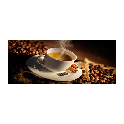 Cuadro acrílico horizontal Café en una taza
