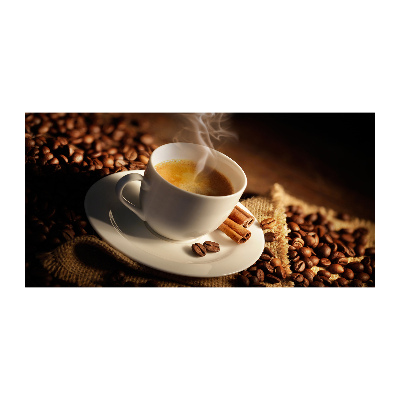 Cuadro acrílico horizontal Café en una taza