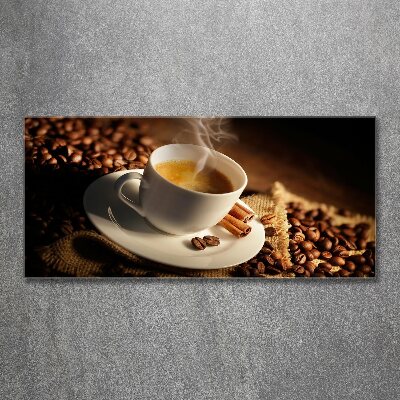 Cuadro acrílico horizontal Café en una taza