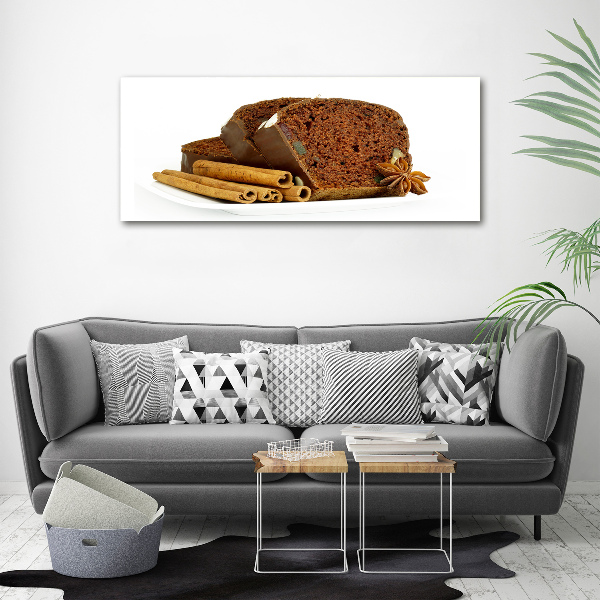 Pintura en acrílico horizontal Pan de jengibre y vainilla