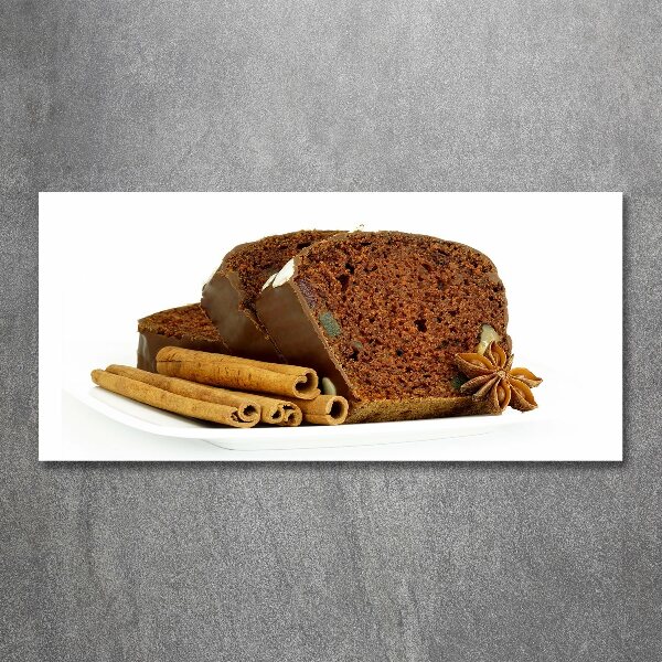 Pintura en acrílico horizontal Pan de jengibre y vainilla