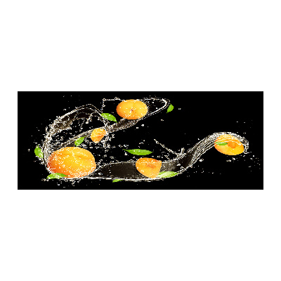 Cuadro metacrilato horizontal Albaricoques y agua