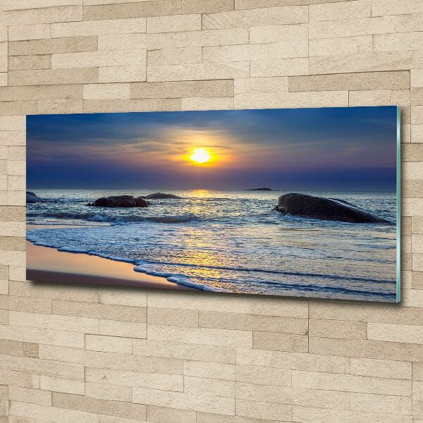 Foto en metacrilato horizontal Mar al atardecer