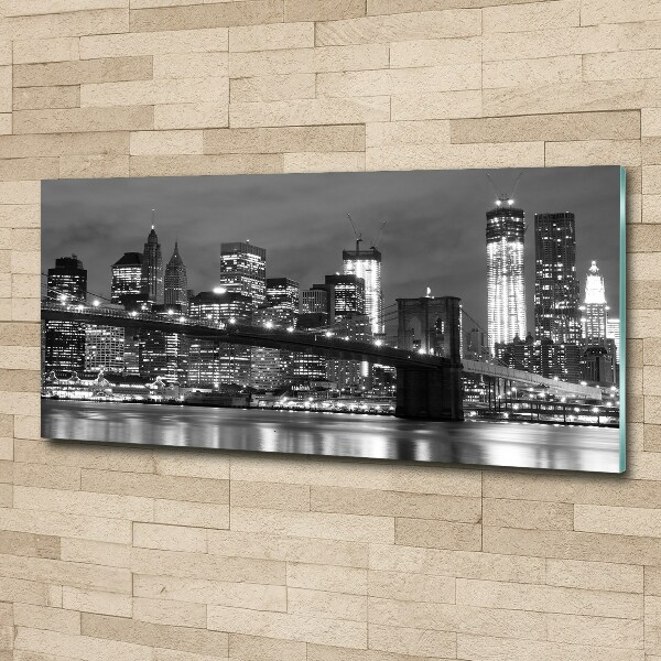 Pintura en acrílico horizontal Manhattan Nueva York