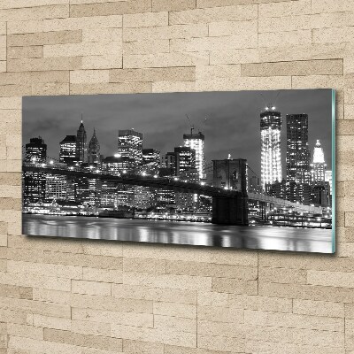 Pintura en acrílico horizontal Manhattan Nueva York