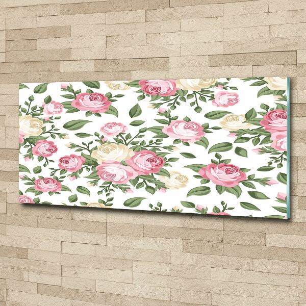 Foto en metacrilato horizontal Rosas