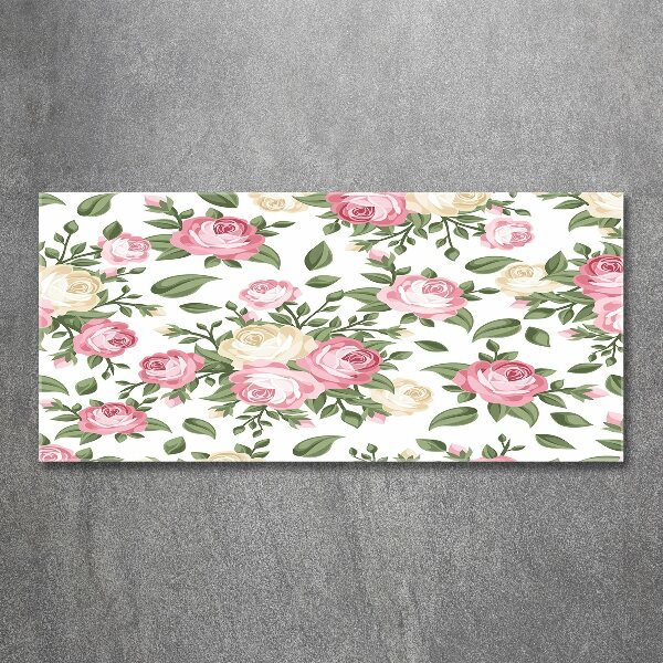 Foto en metacrilato horizontal Rosas