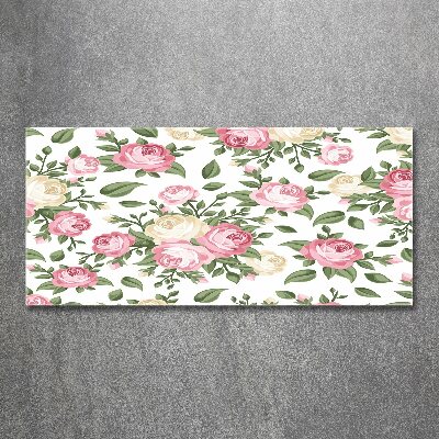 Foto en metacrilato horizontal Rosas