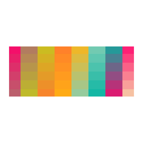 Cuadro metacrilato horizontal Cuadrados coloridos