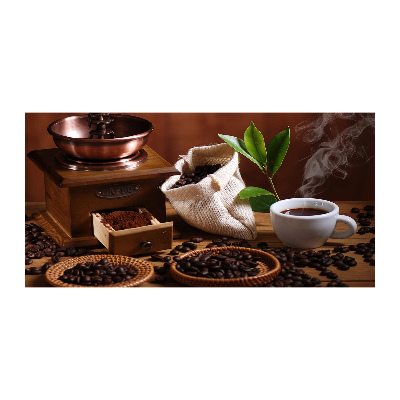 Cuadro acrílico horizontal Una taza de espresso