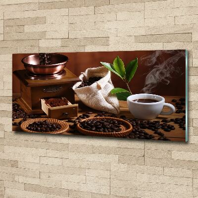 Cuadro acrílico horizontal Una taza de espresso