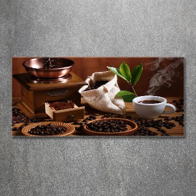 Cuadro acrílico horizontal Una taza de espresso